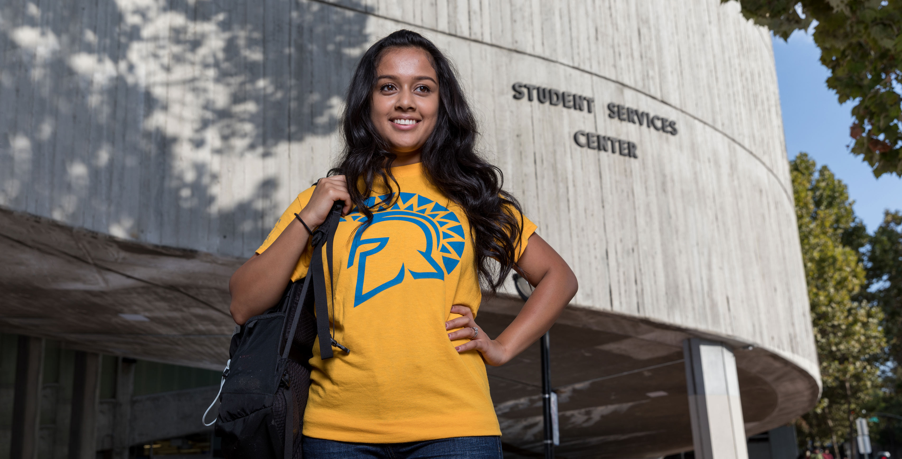 Student at the student services center.