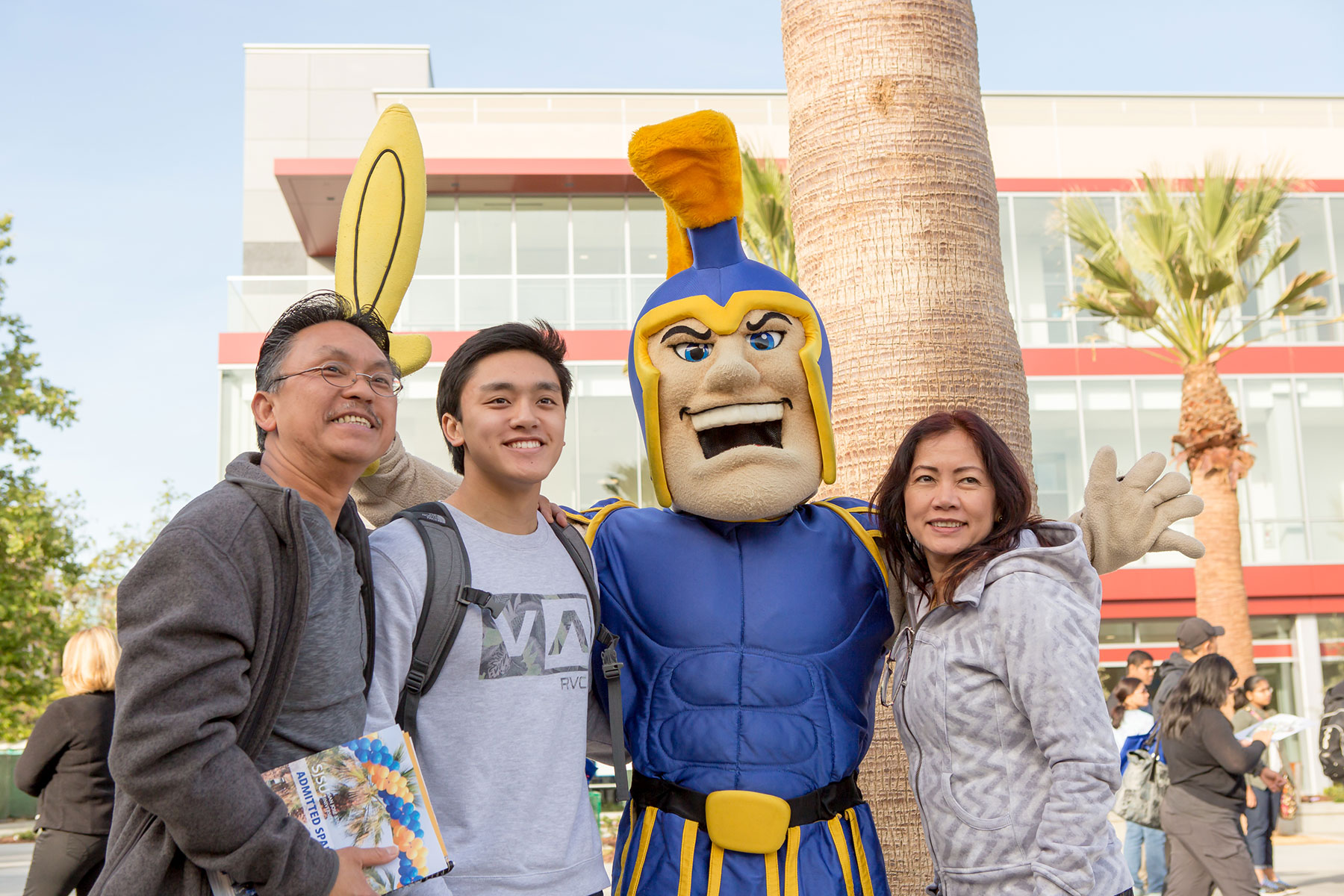 Students at the Admitted Spartan Day event.