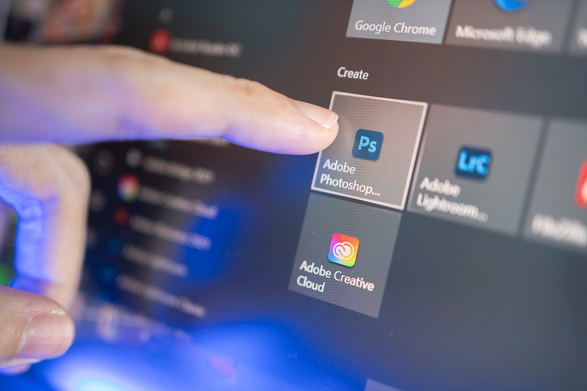 choose an Adobe app