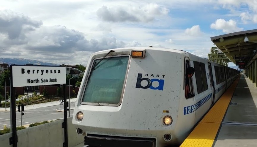 BART Train at Berryessa Station