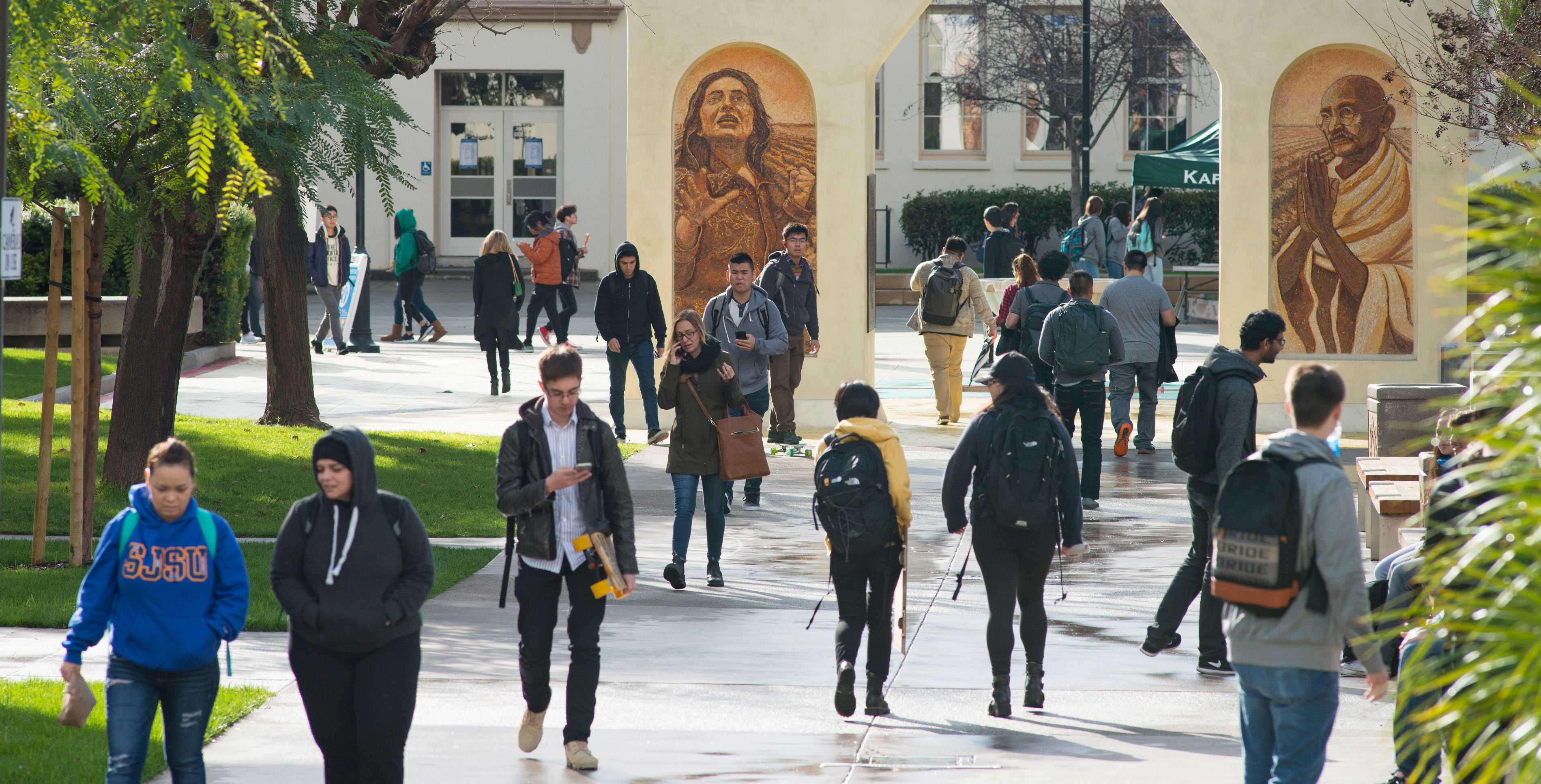 Cesar Chavez Monument at SJSU.