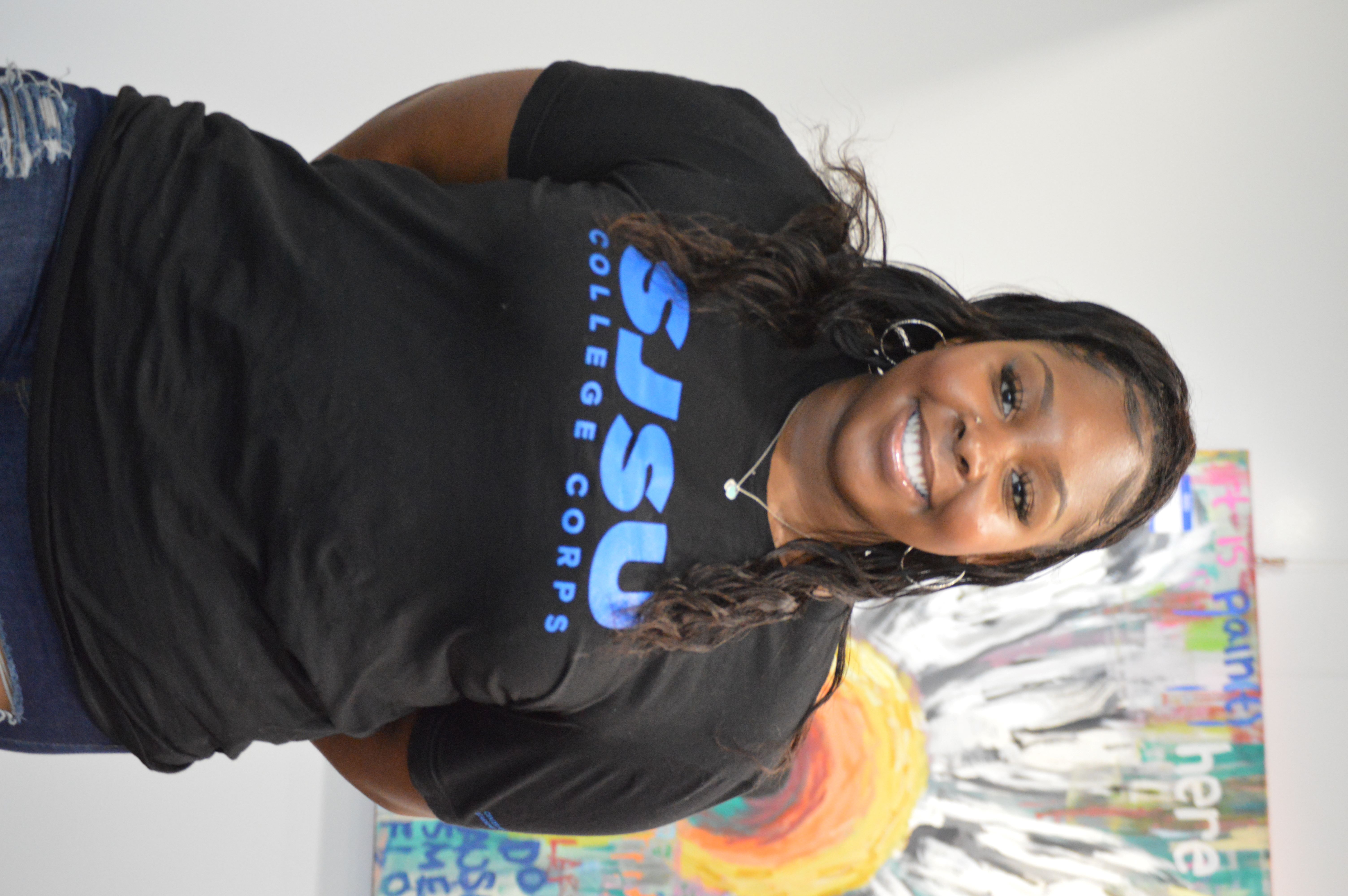 Destiny Holliman in black CC shirt