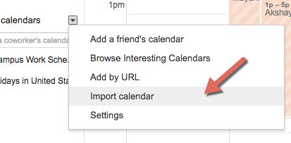 Add Canvas import calendar Add Canvas import calendar
