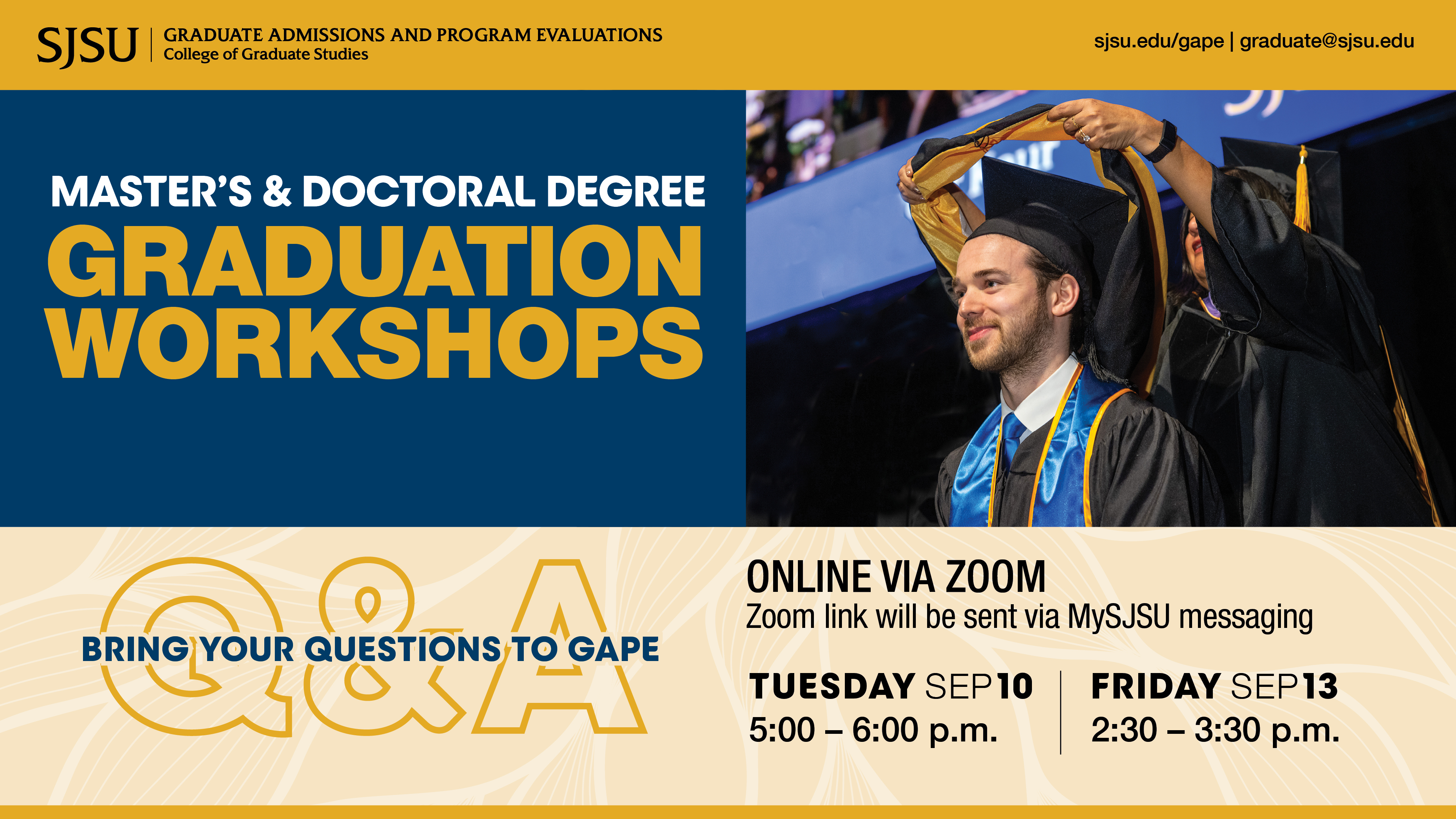 gape graduation workshops