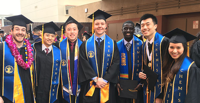 Image of a Group of Graduates in their Cap and Gowns