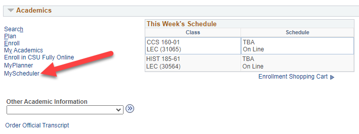 MyScheduler in MySJSU