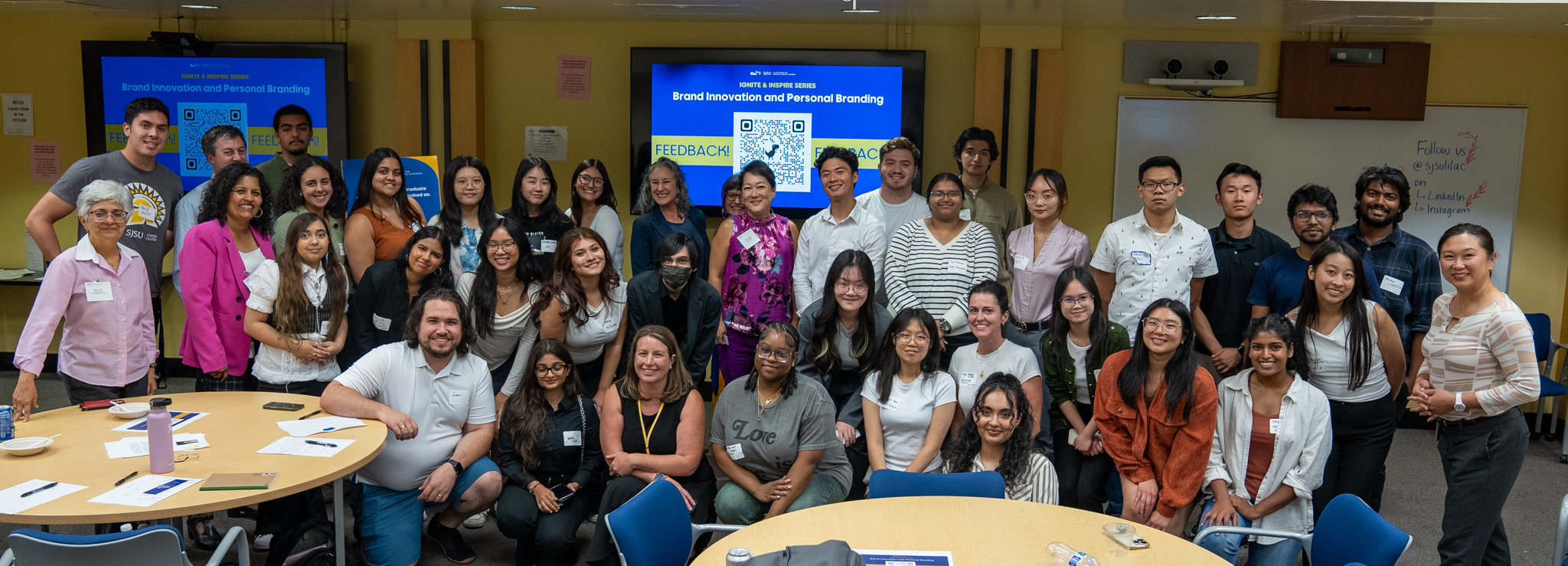 LCOB Students and Staff pose for a group photo in BBC 032