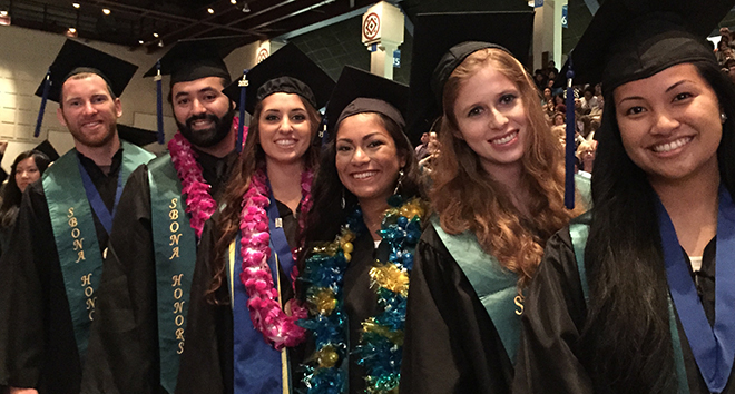 “Six Honors Students on Graduation Day” 