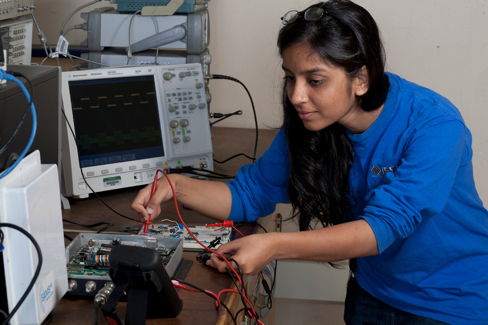 student on a computer