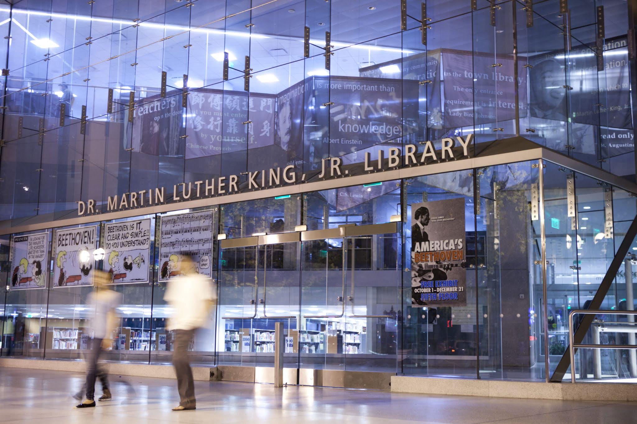 Martin Luther King Library reading room shared by SJSU and the City of San José