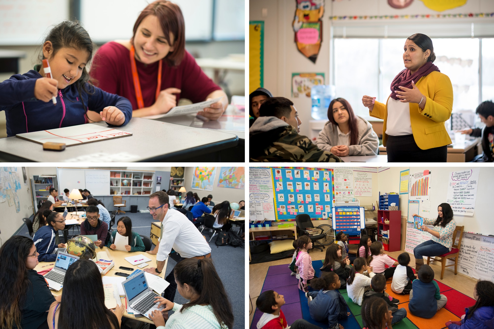 SJSU Lurie College of Education Alumni teaching in classrooms