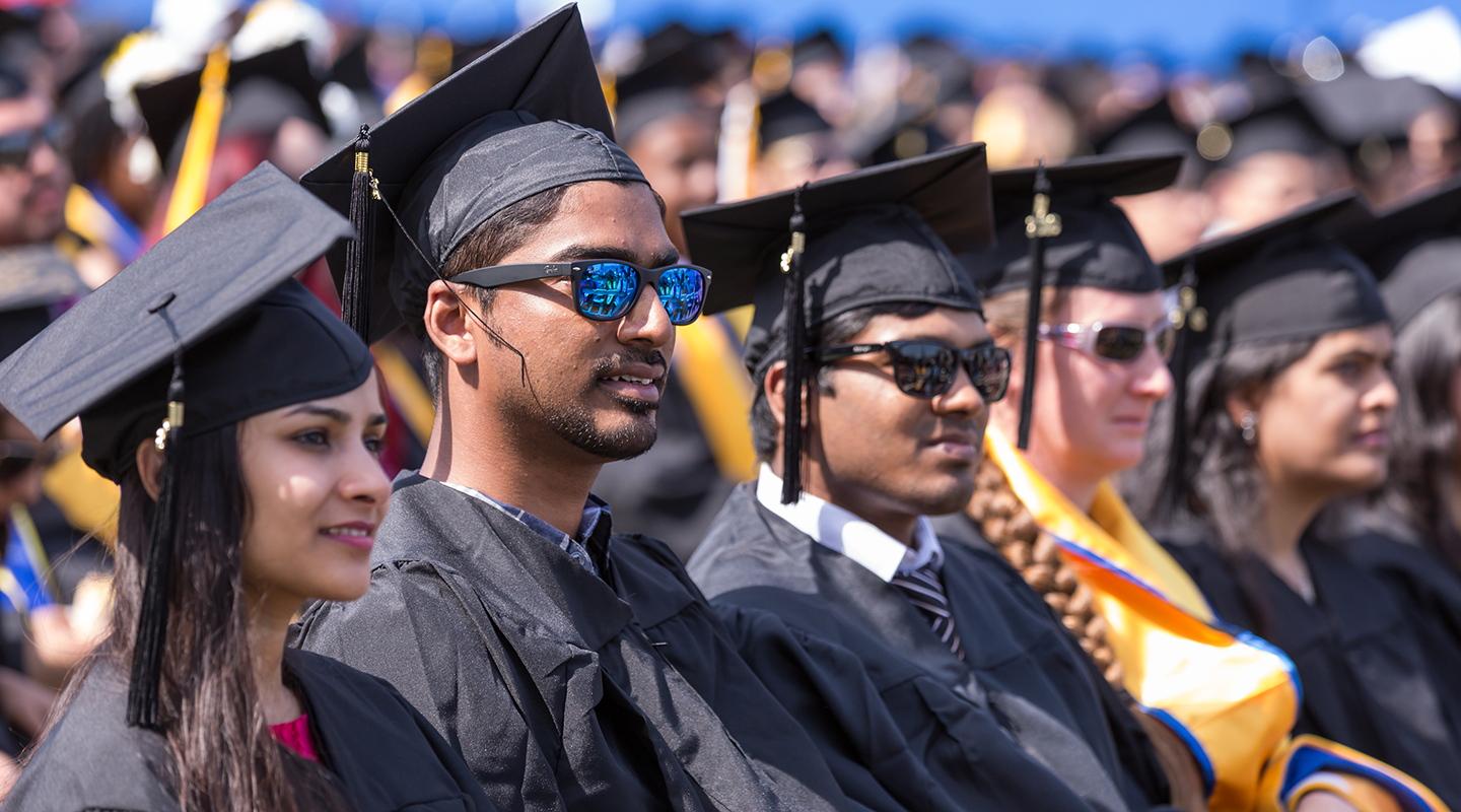 Students at Commencement