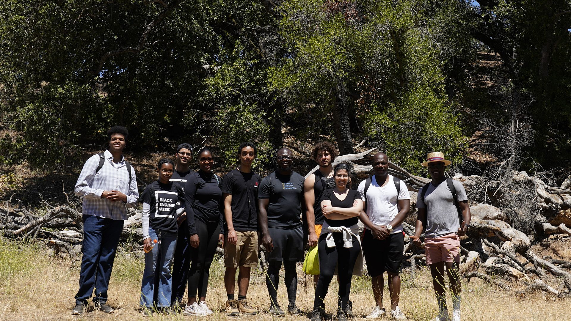 Students at Hiking event