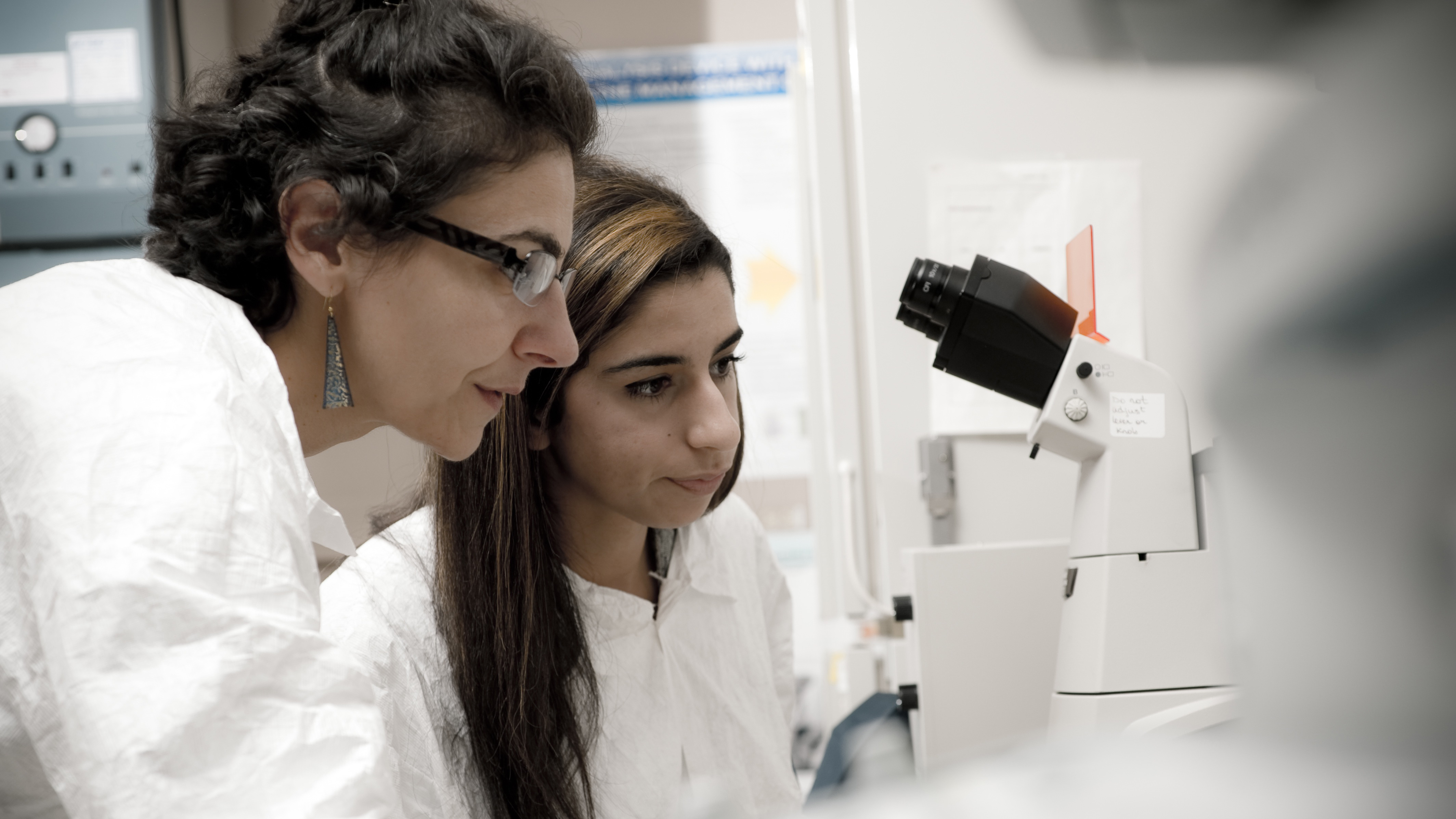 Bio Engineering student with Professor