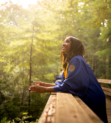 Nailah Smith (Stevenson ’23, cognitive science)  Photo by Matthew Macapinlac