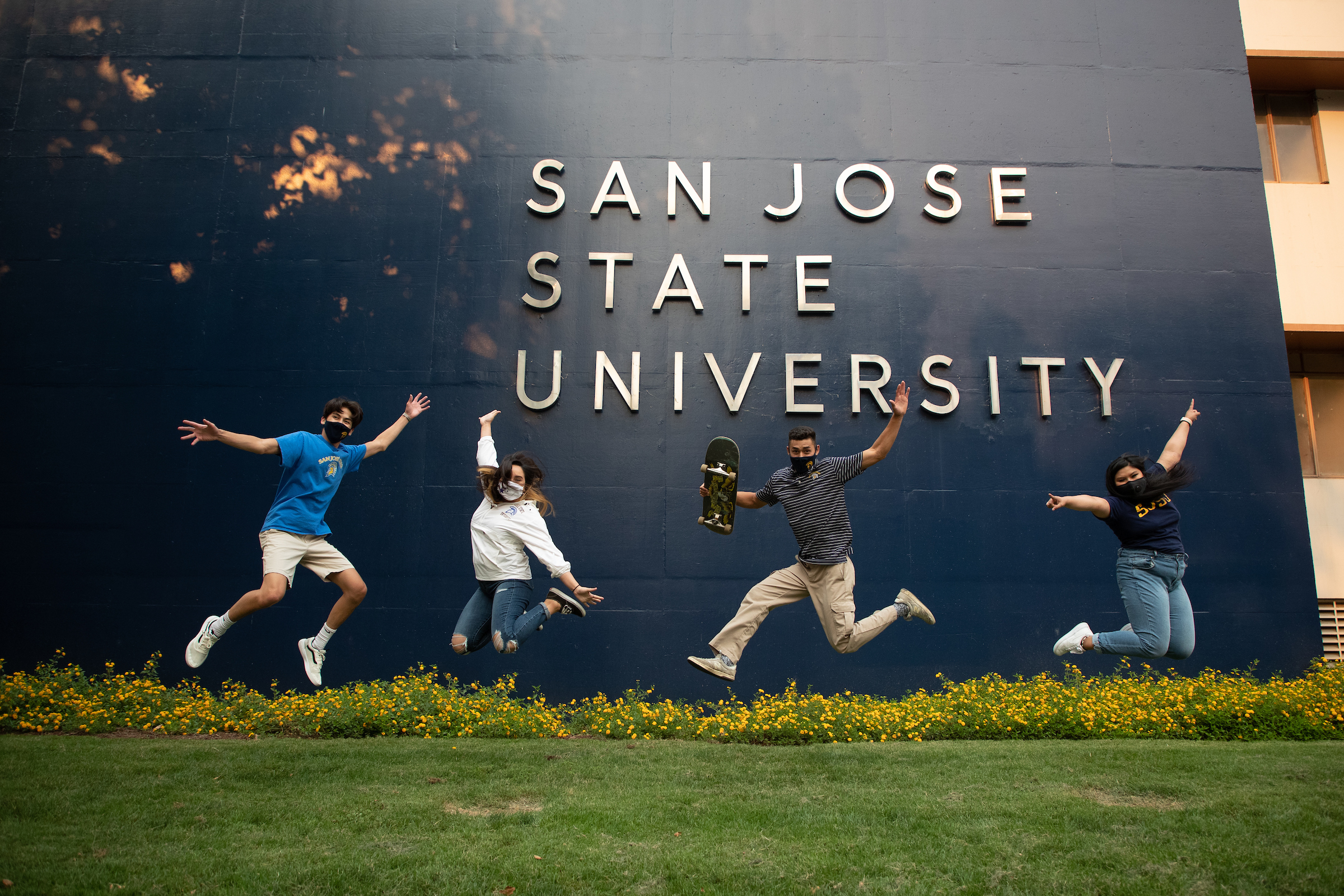 Students on campus