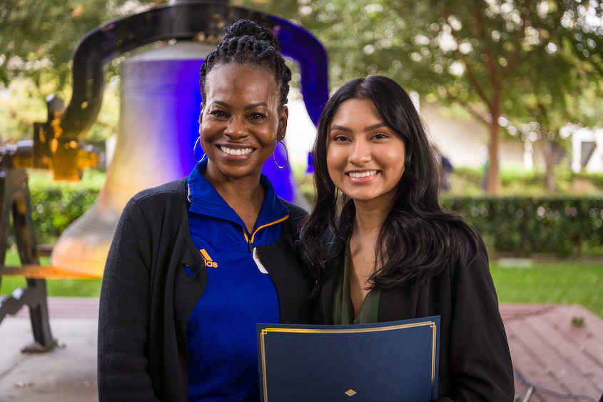 Students accepting scholarships