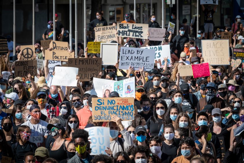 NAACP Die In protest at San Jose City Hall