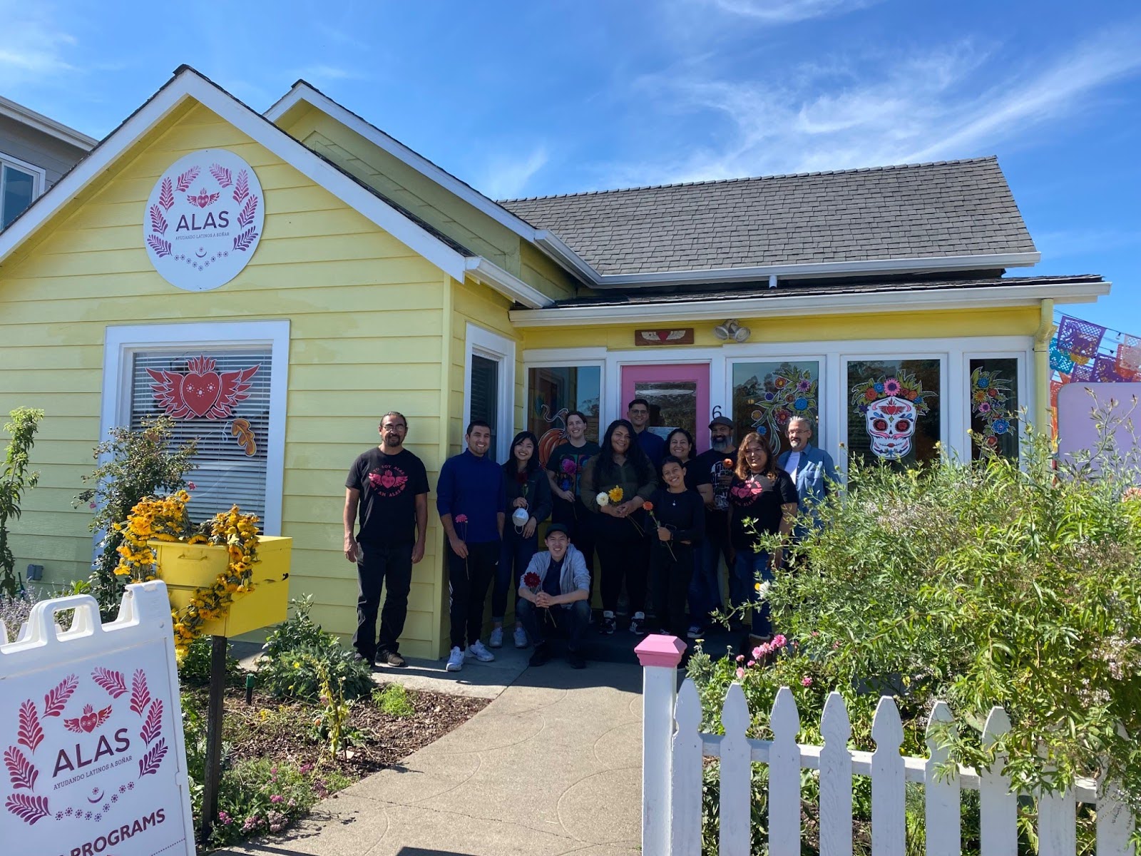 The 2022-2023 ESRP cohort visits ALAS in in Half Moon Bay to learn from an organization that models powerful community engagement