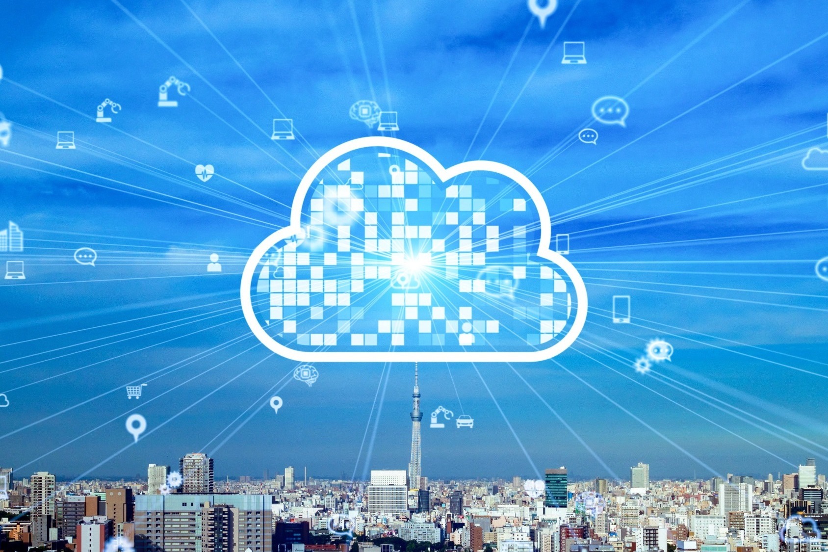 Decorative Cloud Computing Graphic