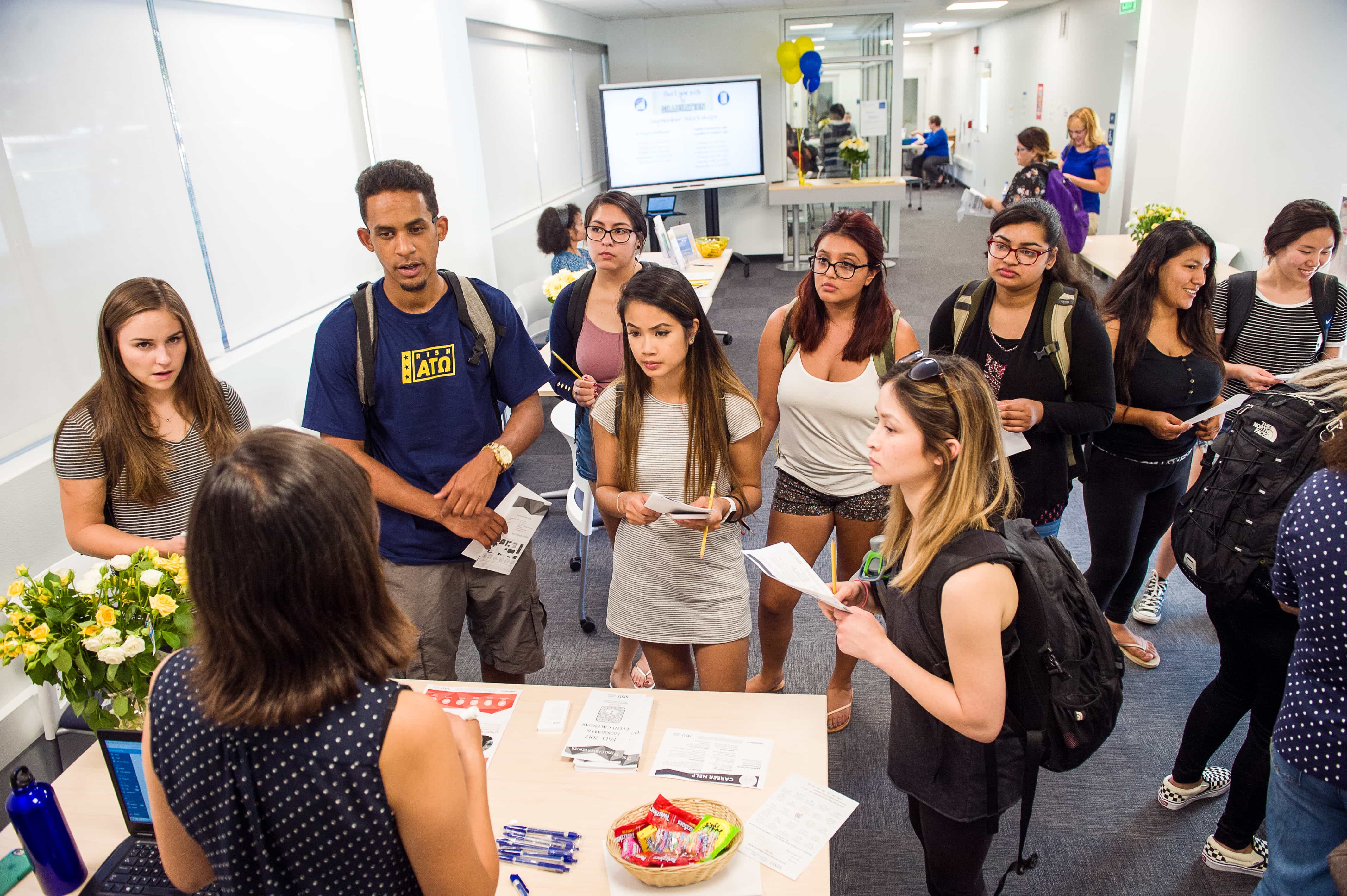 Lurie College students attending workshop