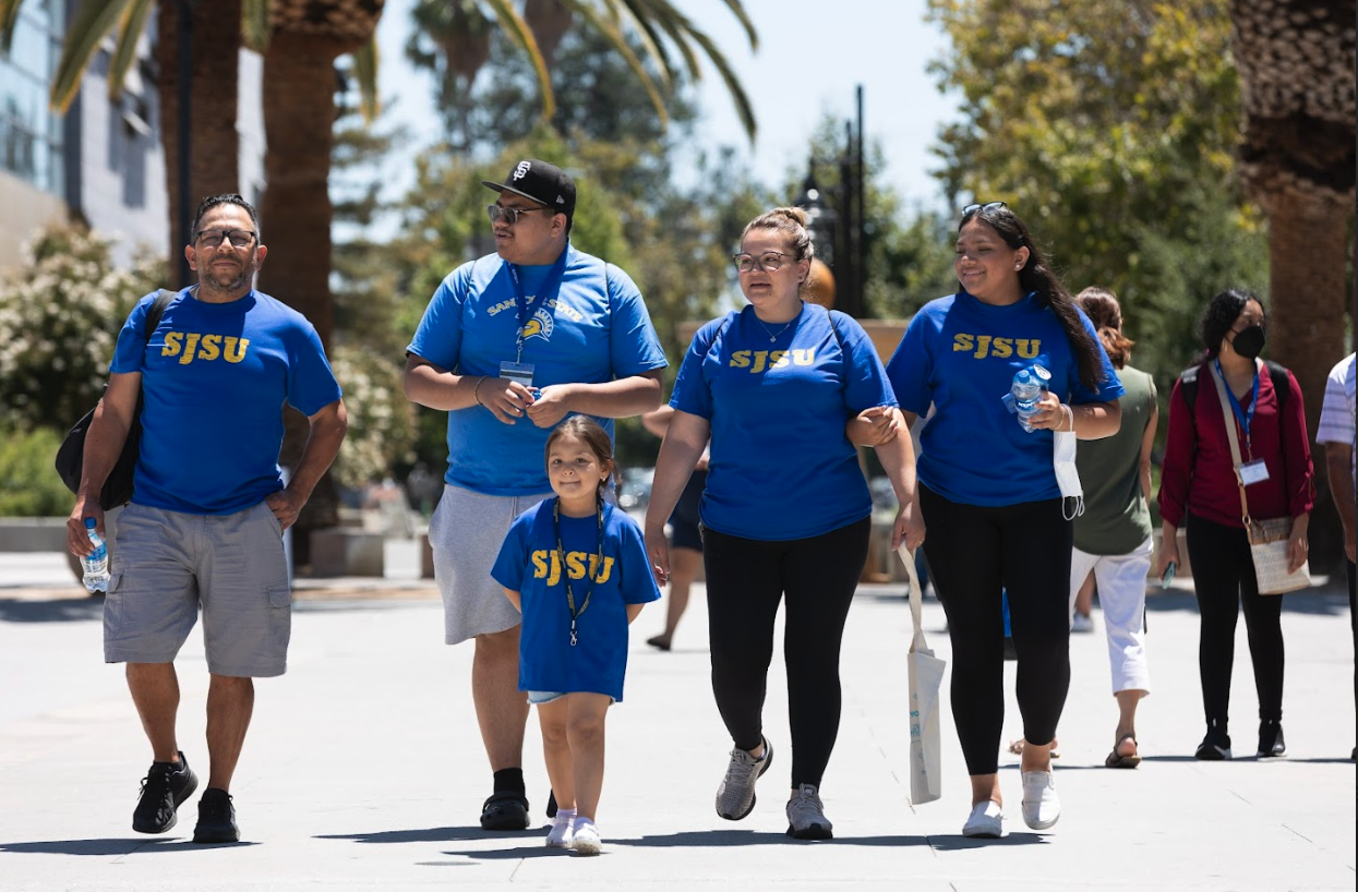 SJSU mom and student smiling at camera