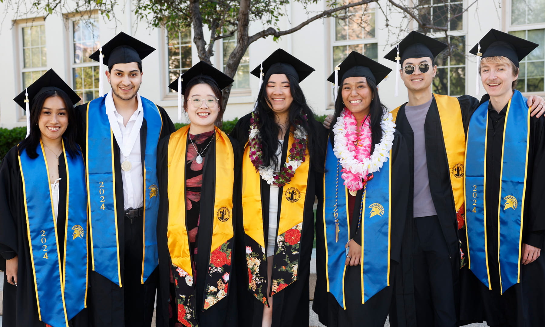 SJSU students at commencement