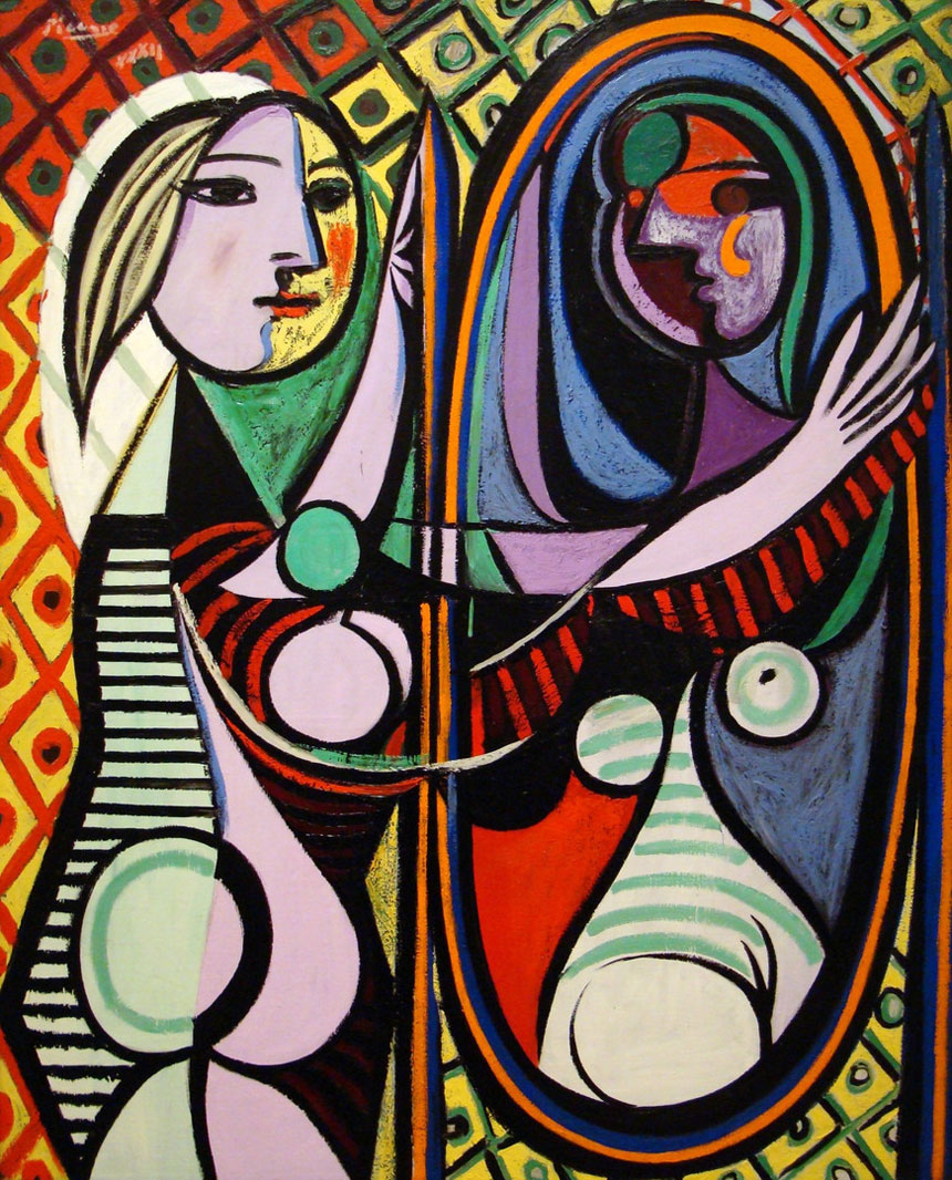 Girl Before a Mirror by Pablo Picasso