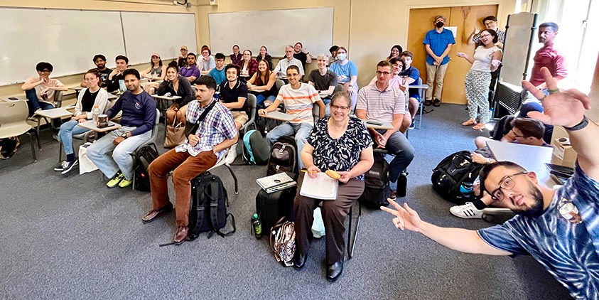 Group photo of the audience at the Department Seminar fall kick-off.