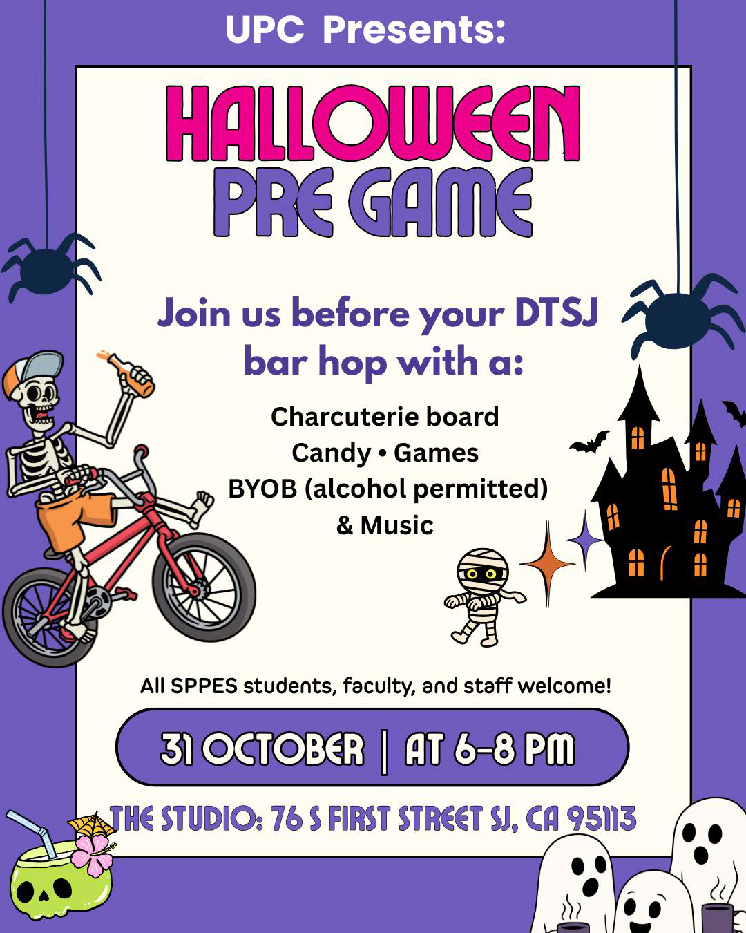 flyer with halloween imagery