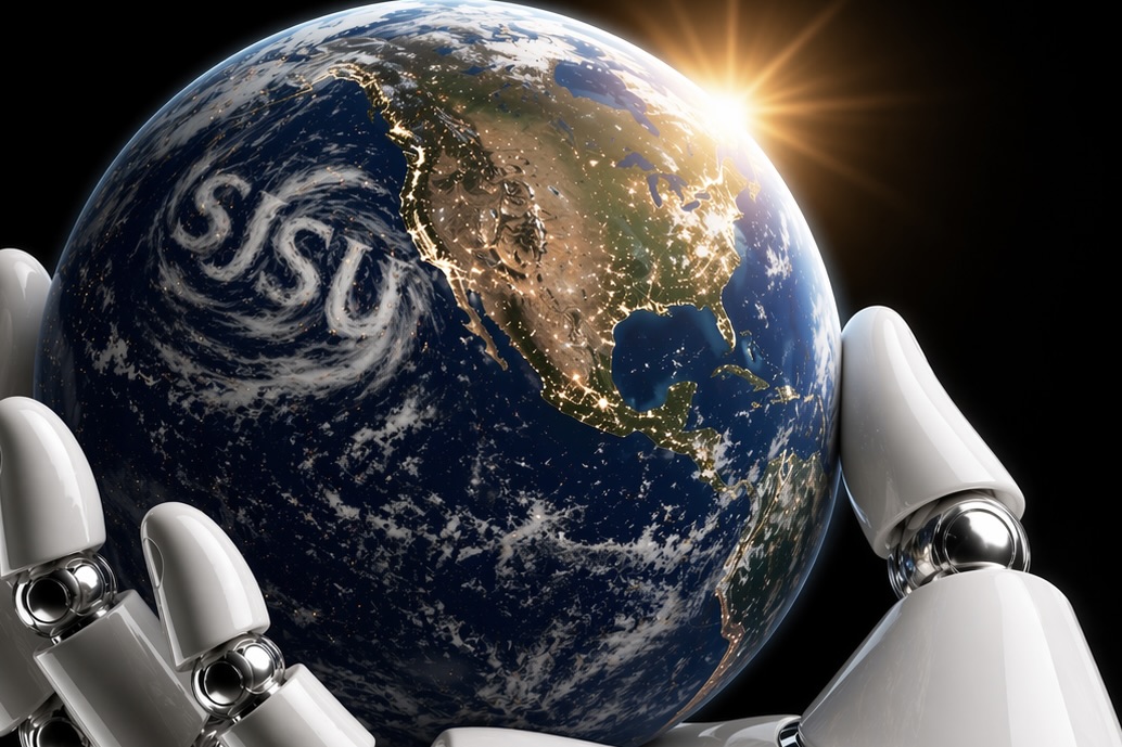 Earth and SJSU Clouds