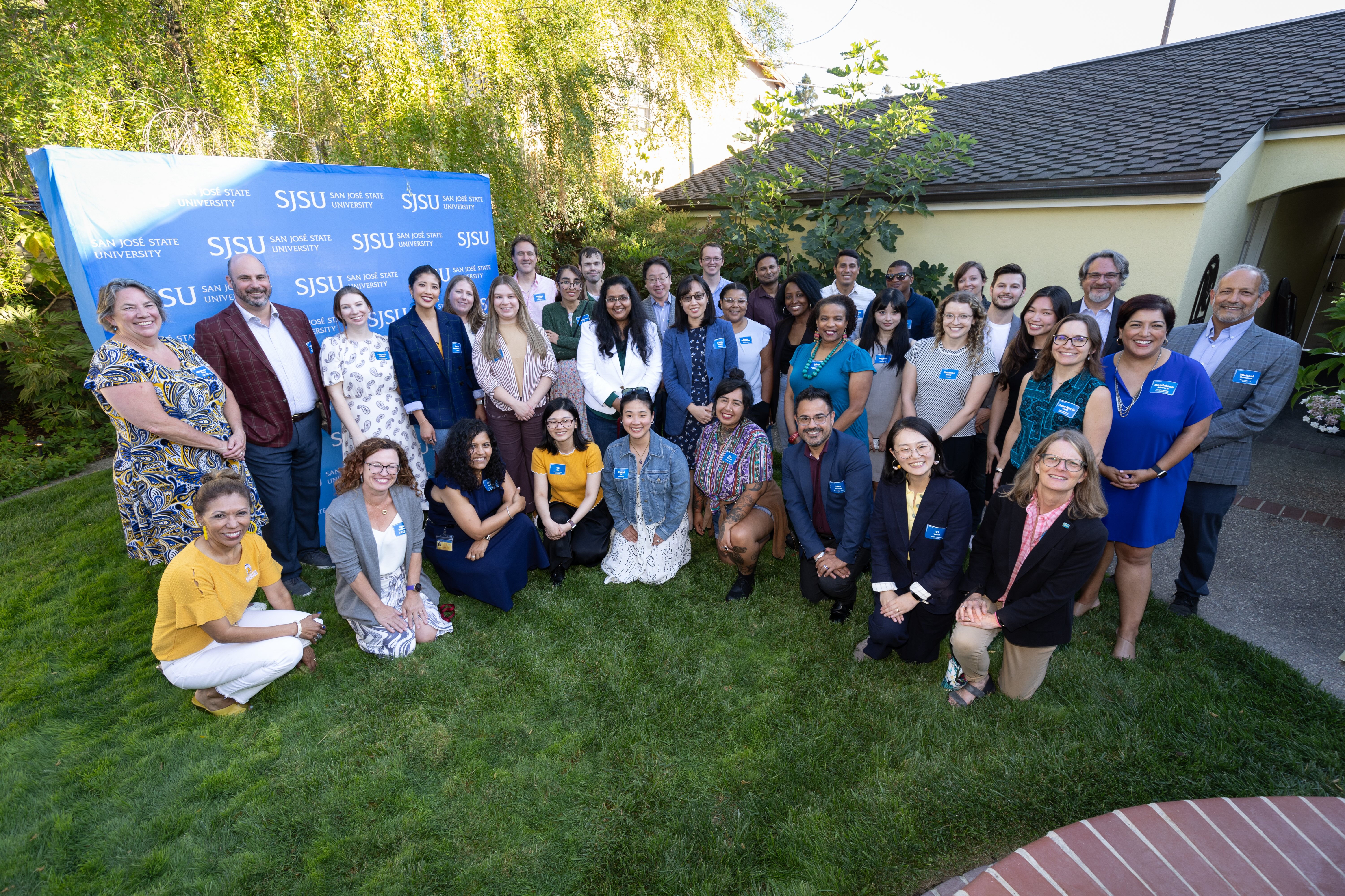 SJSU new faculty reception at University House.