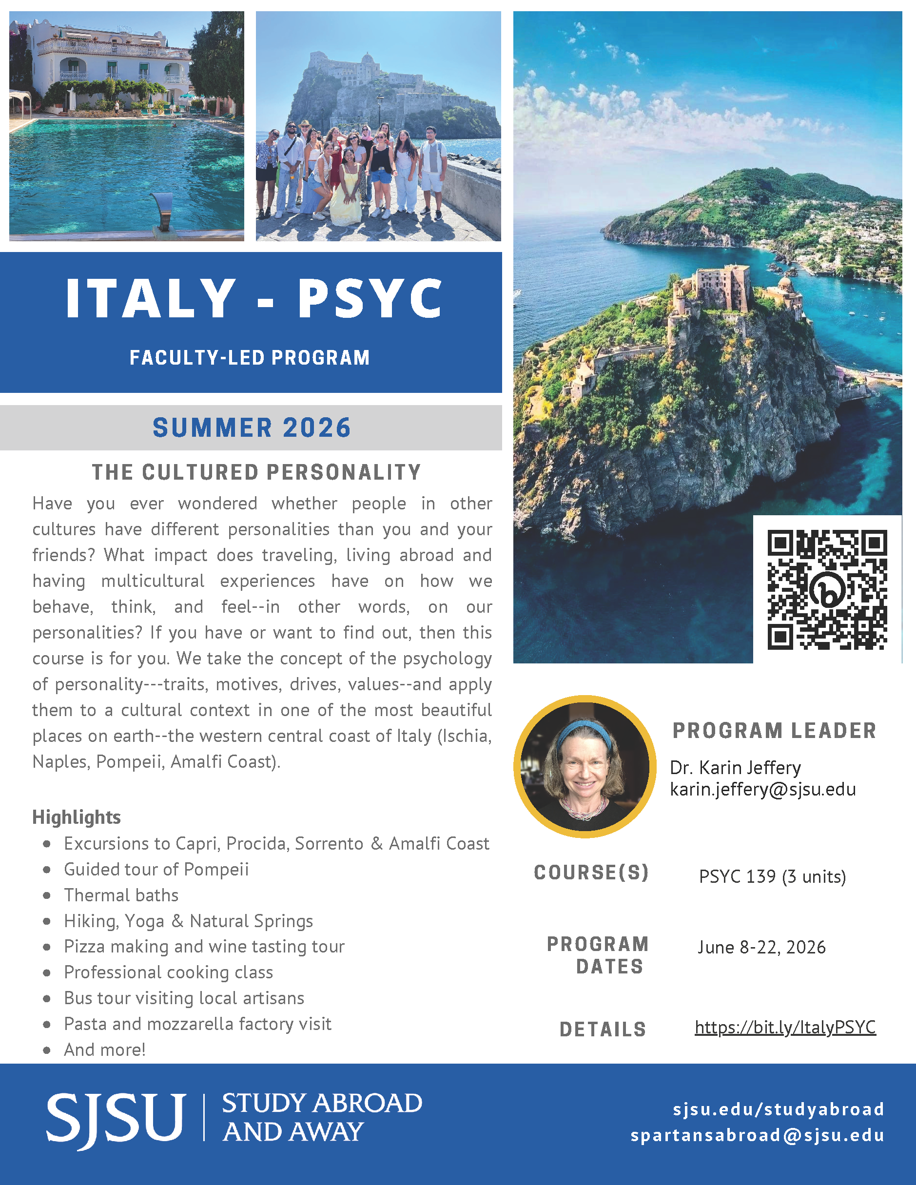 Study Abroad Italy Su26 Flyer