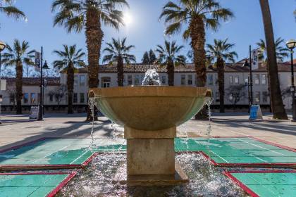 Campus fountain