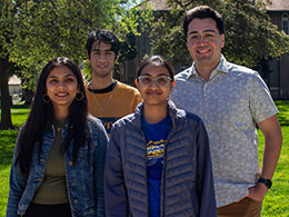 group shot of student team