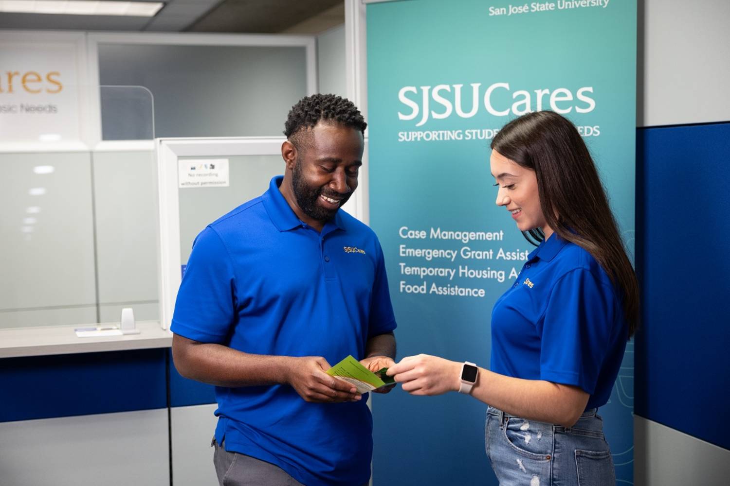 A Case Manager working with a student