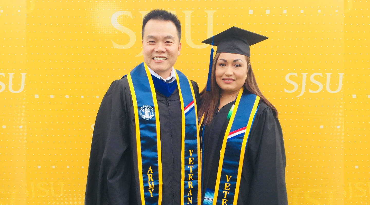 Two SJSU veteran grads