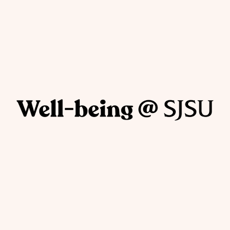 photo of the Well-being@SJSU wordmark